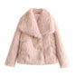 Thick Winter Plush Women's Fashion Bolero Jacket, Large Lapel