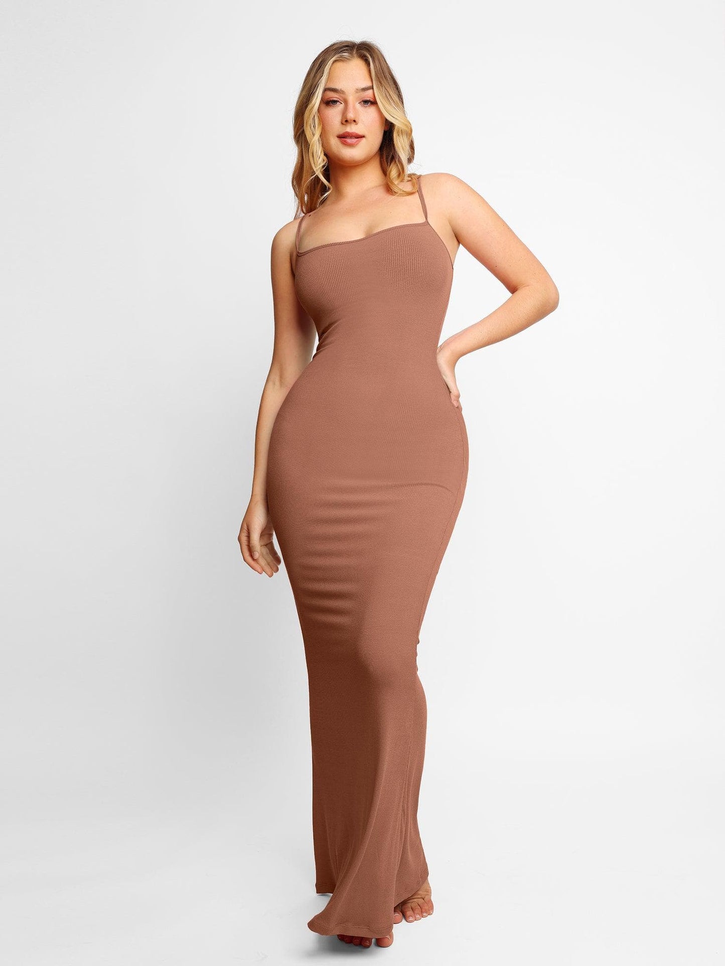 Vireous Shapewear Soft Long Lounge Dress