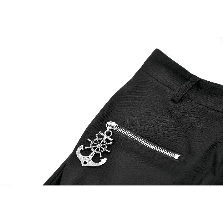 Dark in Love Punk Metal Utility Shorts