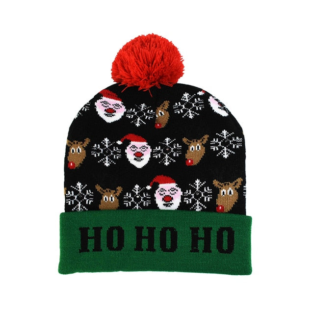 LED Christmas Bobble Hat