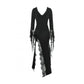 Dark in Love Pandora Witchy Asymmetrical Long Dress