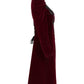 Punk Rave Nerezza Goth Mid-Length Embroidered Velvet Coat