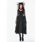 Dark In Love Gothic Lace Bell-Sleeve Cape
