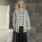 Women's Oversized Faux Cashmere Cardigan, Feature Buttons, Knitted Fashion