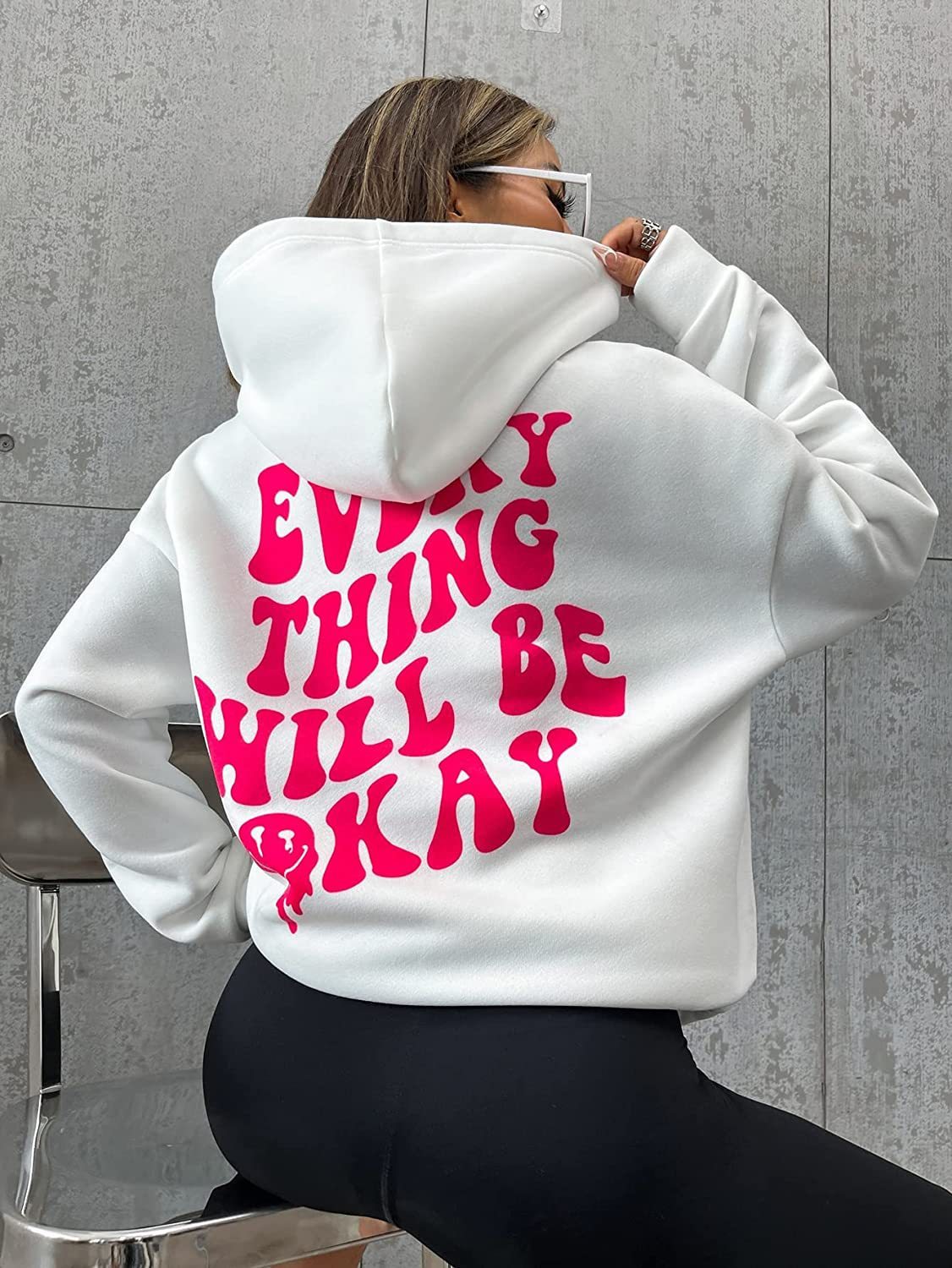 Every Thing Will Be Okay, Positive Vibes Fleece-Lined Hoodie