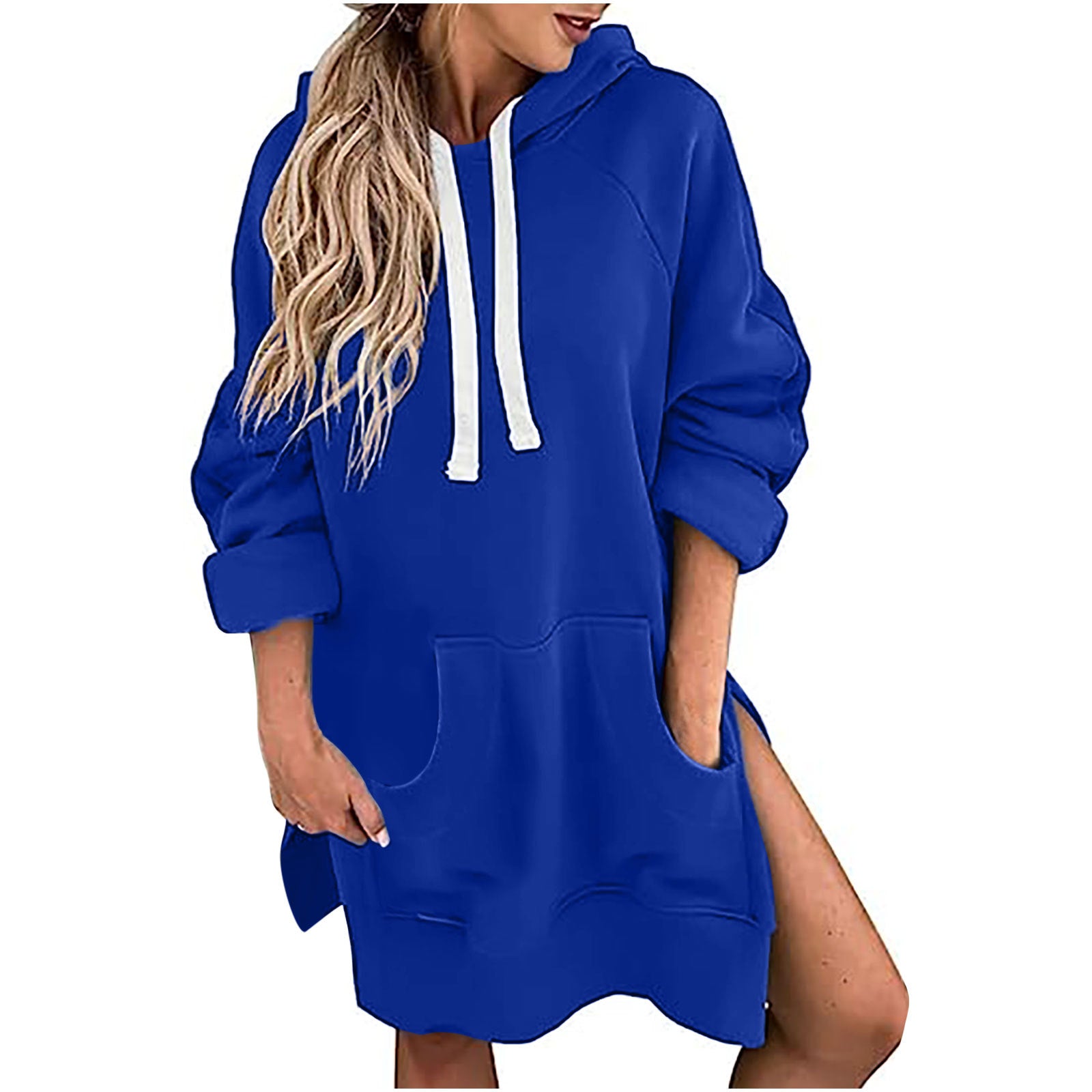 slim fit dress slacks Vireous Loose-Fitting Women's Sweater Dress Long Length Drawstring Top –  Vireous.Shop