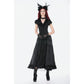 Dark in Love Belladonna Floor-Length Vintage Skirt