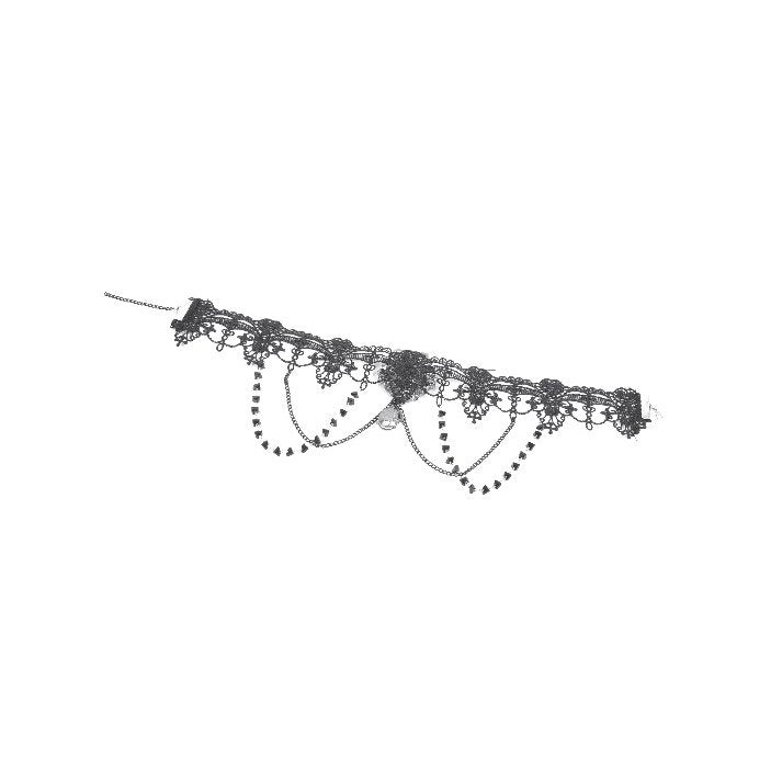 Dark In Love Adelina Vintage Lace-Layered Choker