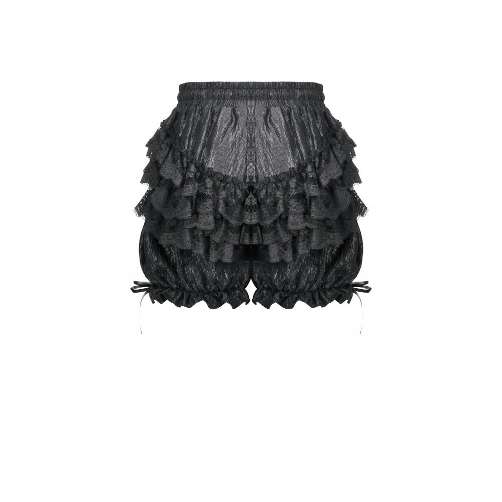 Dark in Love Rosalie Baroque Lace-Frill Gothic Bloomers
