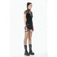 Dark in Love Dark Punk Mesh Chain Layered Top