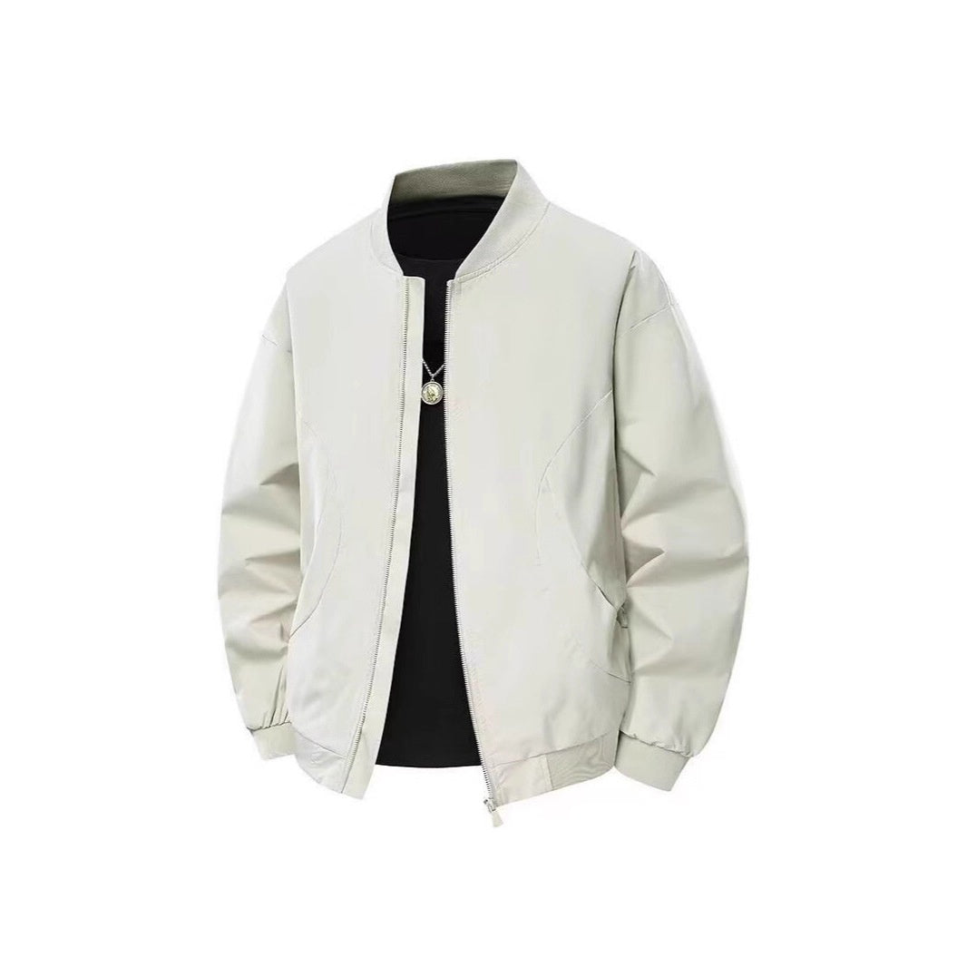 Vireous Plus-Size Men's Fashion Bomber Jacket