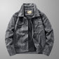 Men's Cross-Season Thin Suede Jacket, Polo Collar