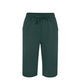 Women's Split Mid-Length Capri Shorts, Summer Casual Elastic Waist, Plus Sizes