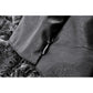 Dark in Love Elandra Layered Lace Handkerchief Hem Goth Skirt in Charcoal Black
