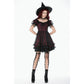 Dark in Love Red Black Lace Princess Dress