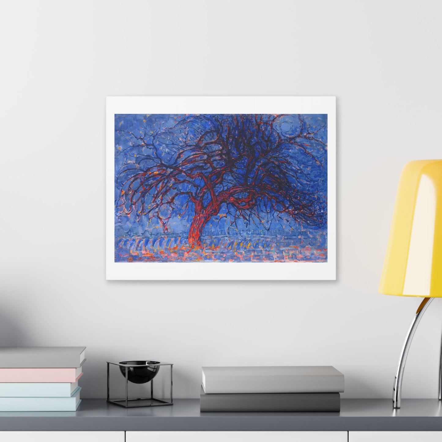 Evening, Red Tree 'Avond, De Rode Boom' (1908) by Piet Mondrian, from the Original, Canvas Art Print