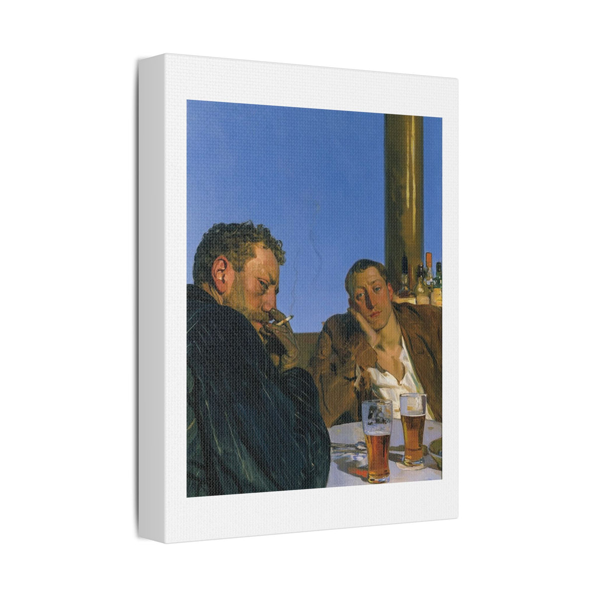 Café Art III, Print on Satin Canvas, Stretched