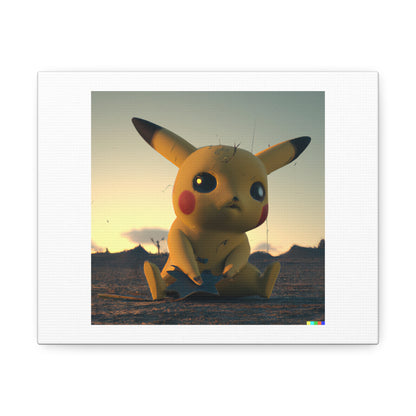 Pokémon Character Cinematic Portrait digital art 'Designed by AI' on Canvas