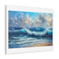 Chinese Style Painting of the Sea, Nature, Ocean 'Designed by AI' Art Print on Canvas