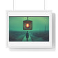 Cinematic Dystopia, Photographic Art 'Designed by AI' Framed Print