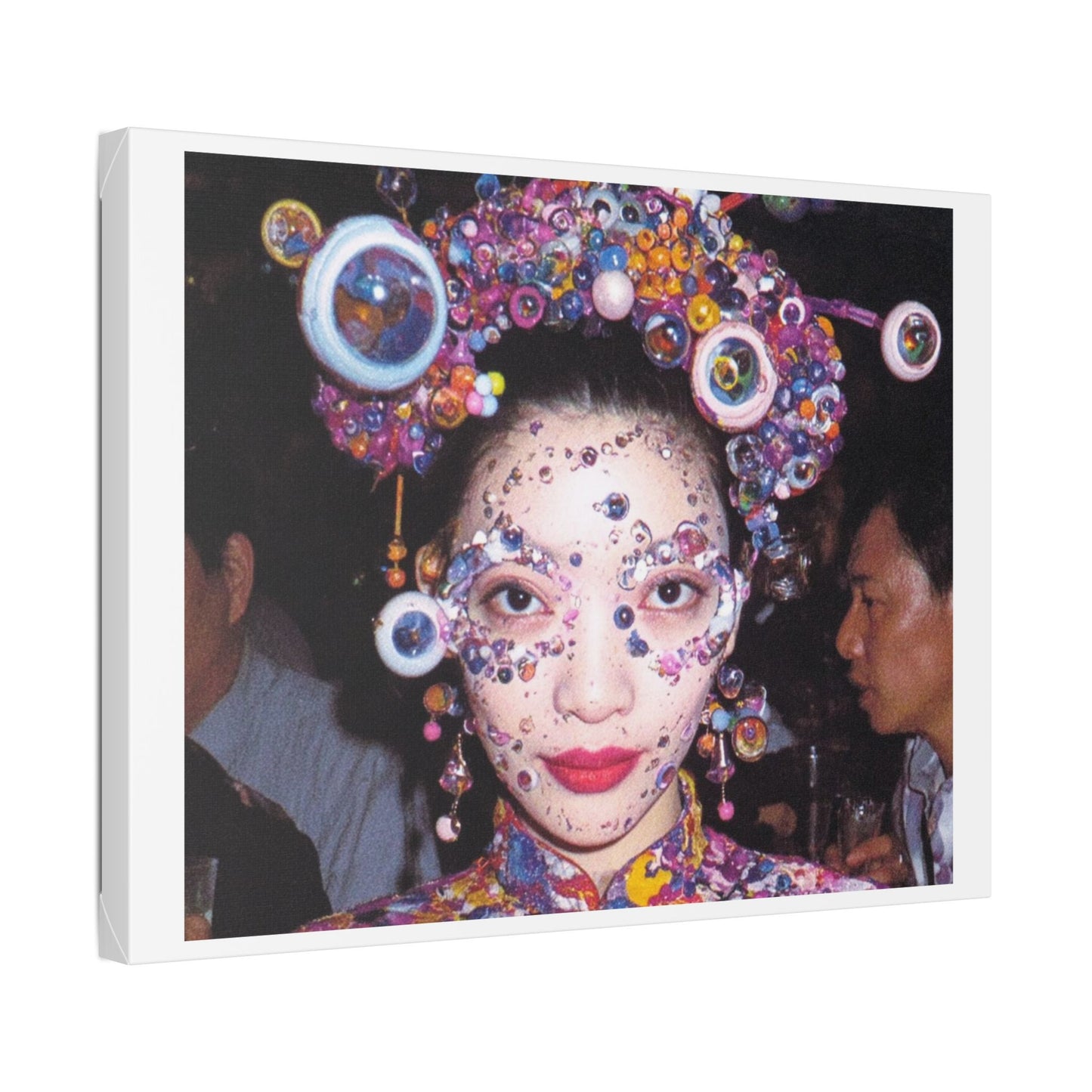 Psychedelic Japan VII Abstract Art 'Designed by 'AI Canvas Art Print