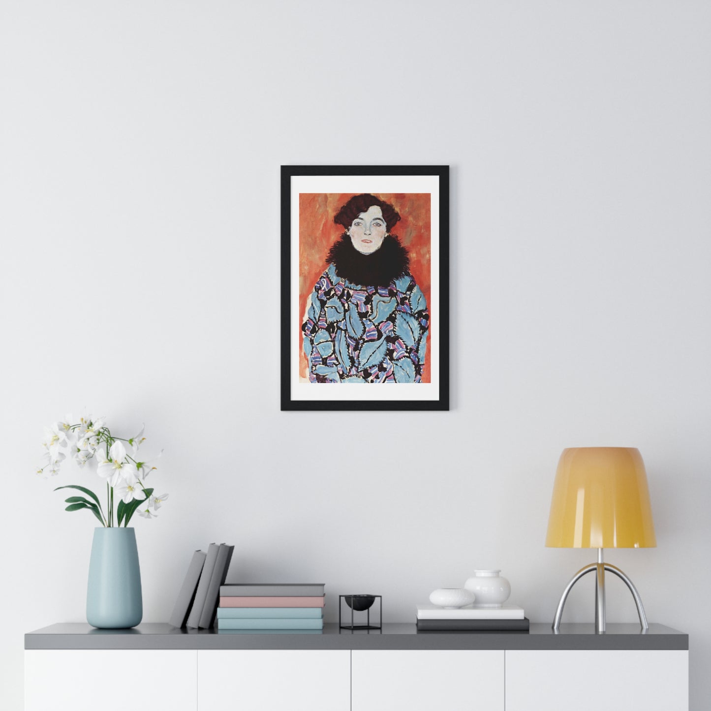 Portrait of Johanna Staude (1917-1918) by Gustav Klimt, from the Original, Wooden Framed Print