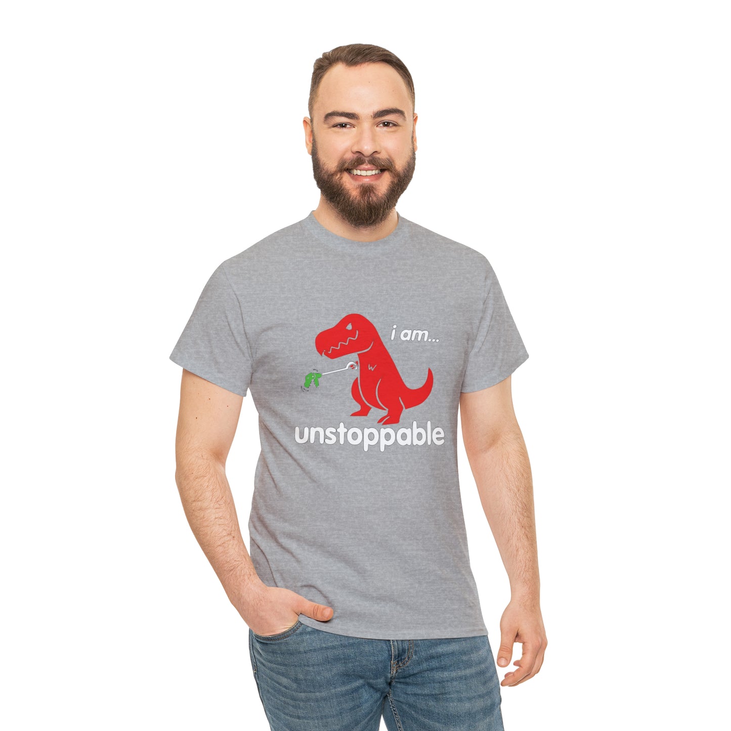 I Am Unstoppable Funny T-Rex Design T-Shirt