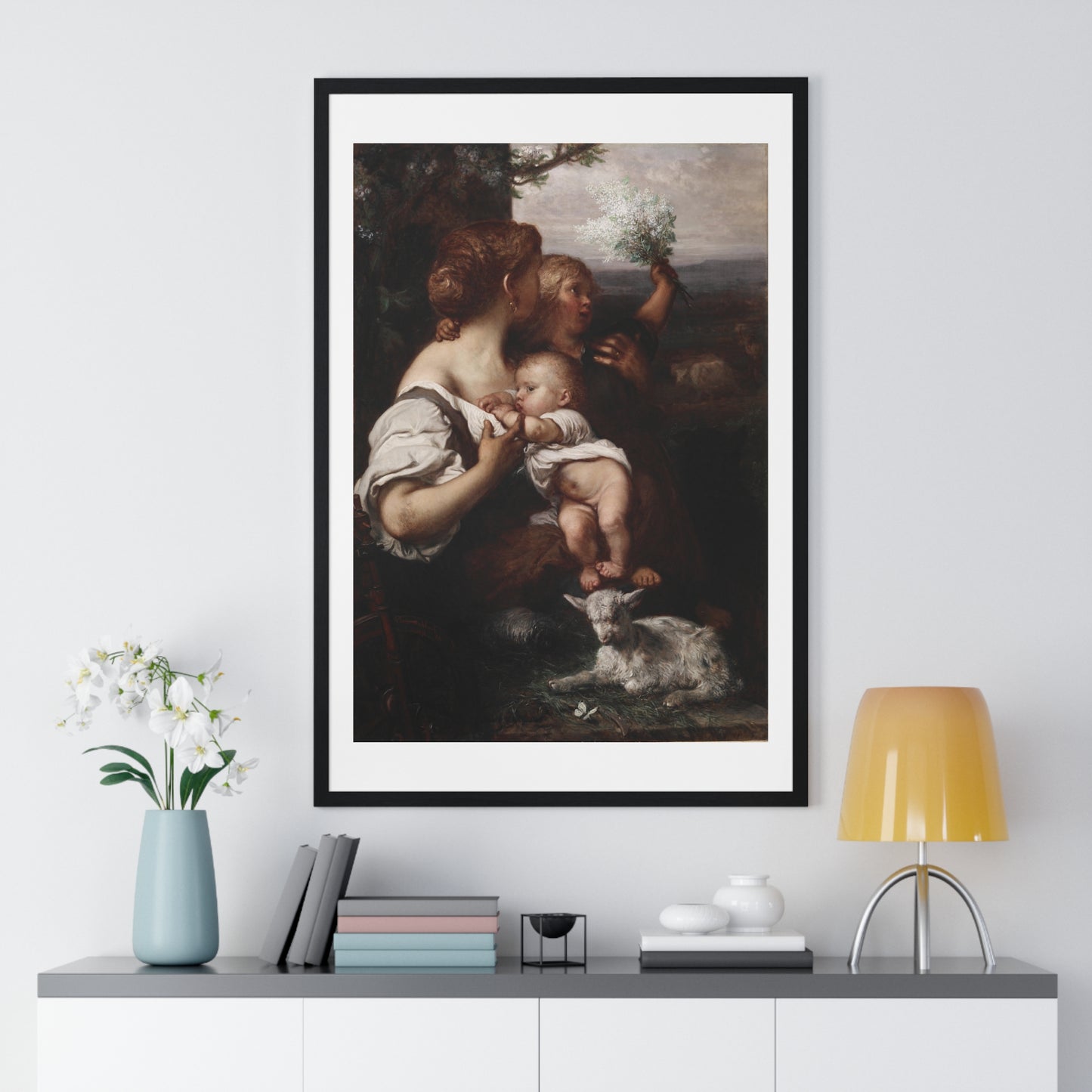 Peace (1872) by Louis Gallait, from the Original, Framed Art Print