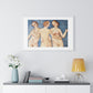 Nude Vintage Art 'The Three Graces' (circa 1509) by Bernardino Pinturicchio, from the Original, Framed Art Print