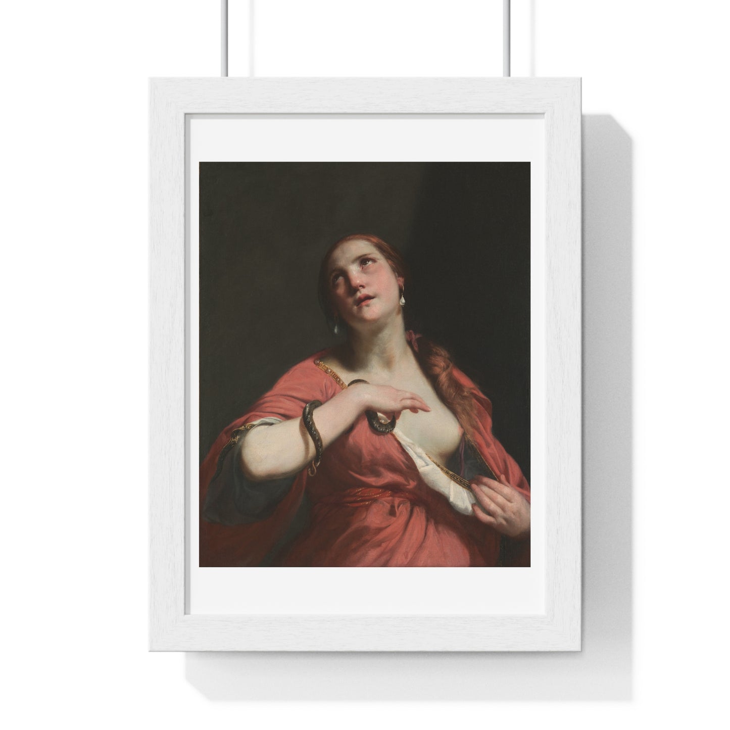 The Death of Cleopatra (circa 1645–55) by Guido Cagnacci, from the Original, Framed Art Print