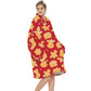 Extra-Large Printed Warm Layabout Blanket Hoodie