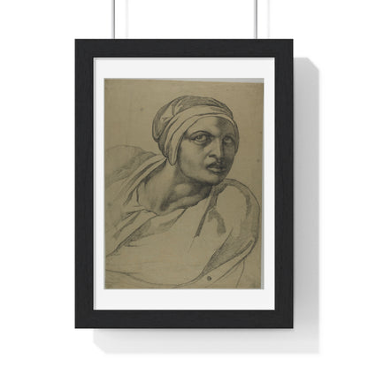 Half-Length Figure (1780–1799) by Michelangelo Buonarroti, from the Original, Framed Art Print