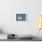 UFO Self Parking, Absurdist Decor Art, Print on Satin Canvas