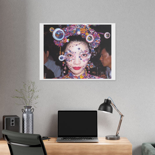 Psychedelic Japan VII Abstract Art 'Designed by 'AI Canvas Art Print