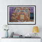 Mural Art: Artist Chuck U's Bulldog Mosaic in Downtown Minneapolis, Minnesota, Framed Print