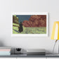 Victorian Woman in a Winter Scene, 19th Century Pastel Art 'Designed by AI' Print on Canvas