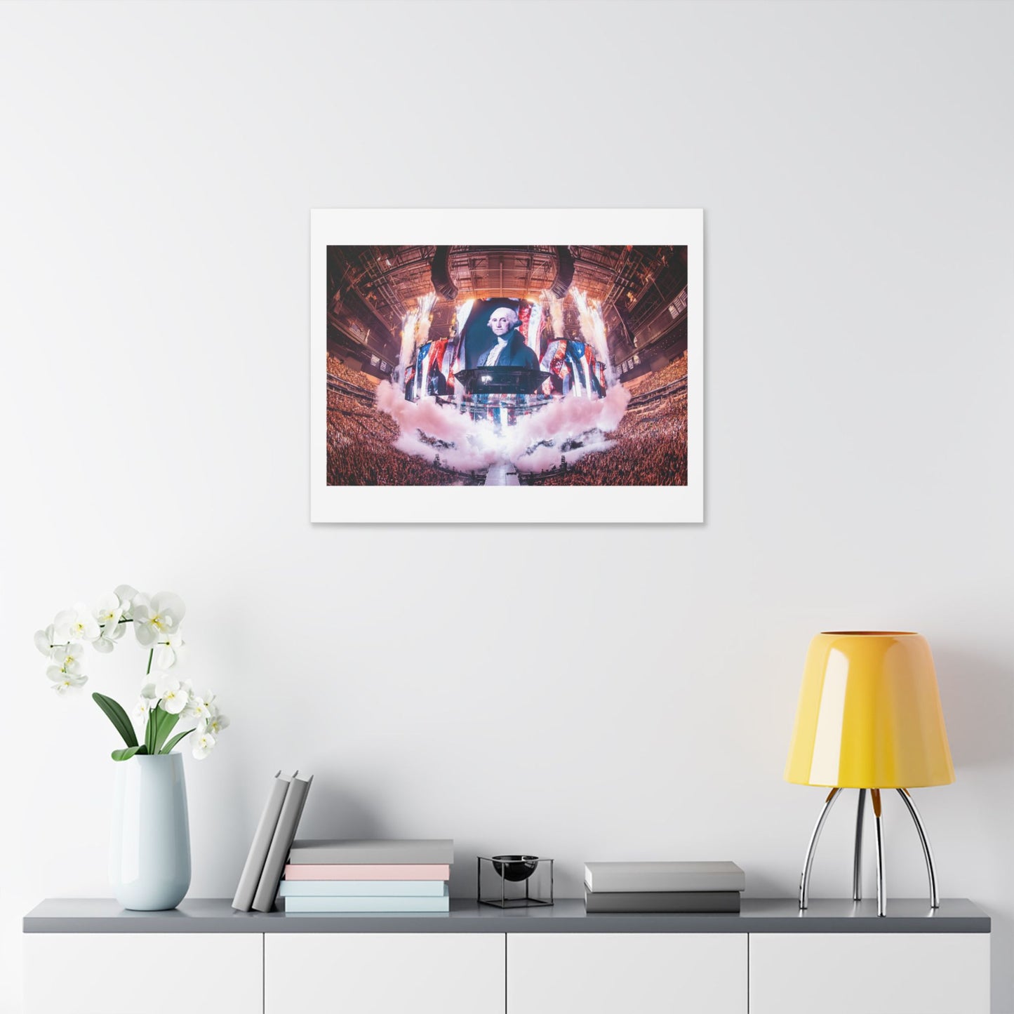 George Washington Remixed for the 21st Century 'Designed by AI' Canvas Art Print