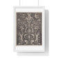 Venetian Ornamental Panel (1514–1536) by Agostino Veneziano (Agostino dei Musi) from the Original, Framed Art Print