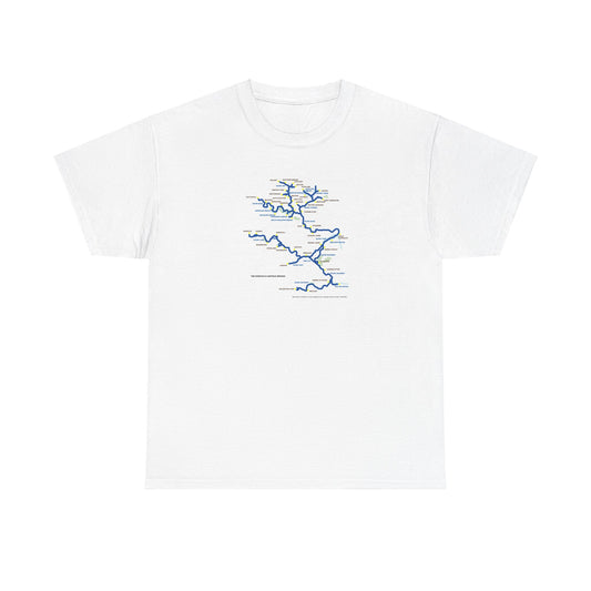 Norfolk Broads Map Boater's T-Shirt