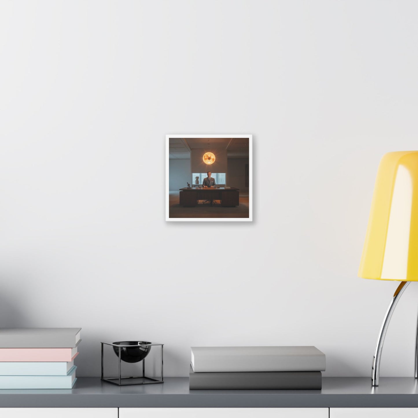 Boss Never Leaves the Building Without His Own Sun 'Designed by AI' Canvas Art Print