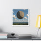 Levitated Mass Suspended Above a Beautiful Landscape 'Designed by AI' Canvas Art Print