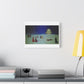 What's That Coming Over the Hill? 19th Century Pastel Art 'Designed by AI' Print on Canvas