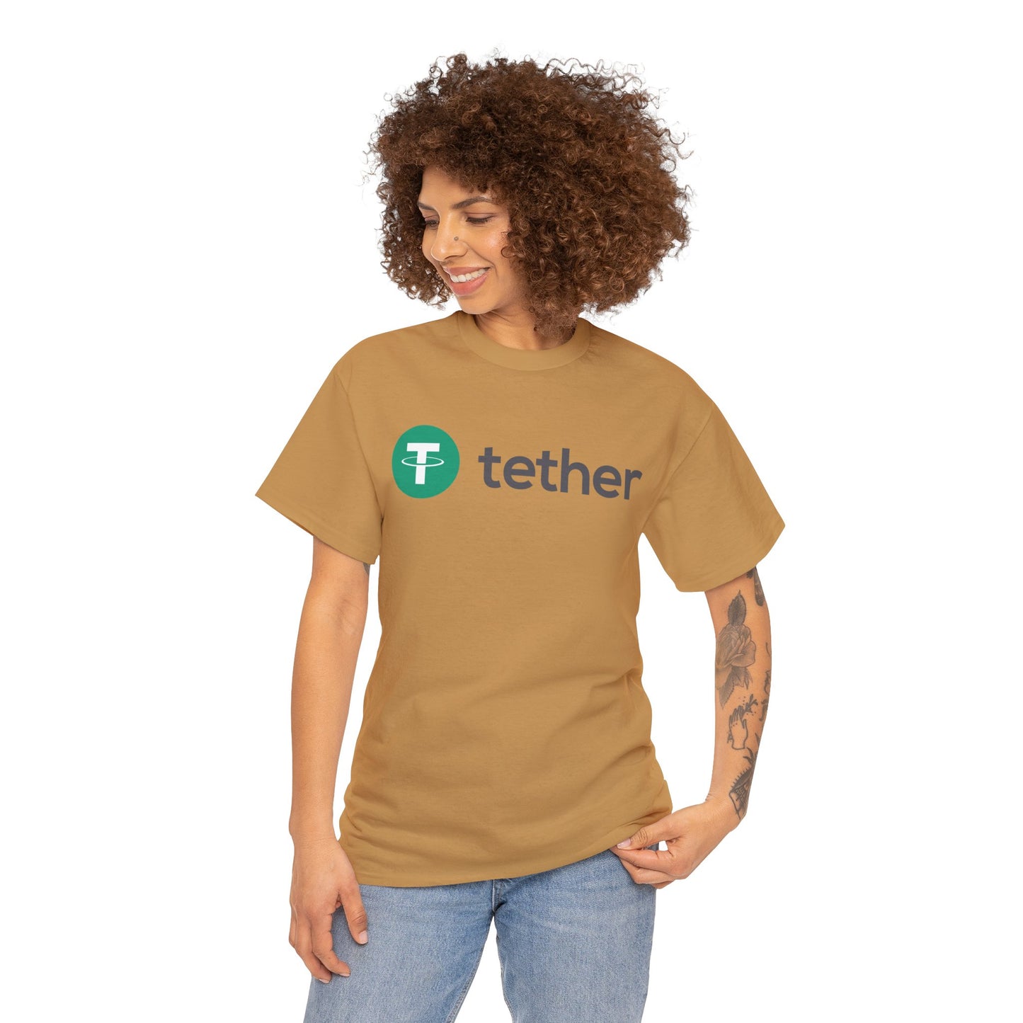 Tether #USDT Crypto Unisex Heavy Cotton T-Shirt