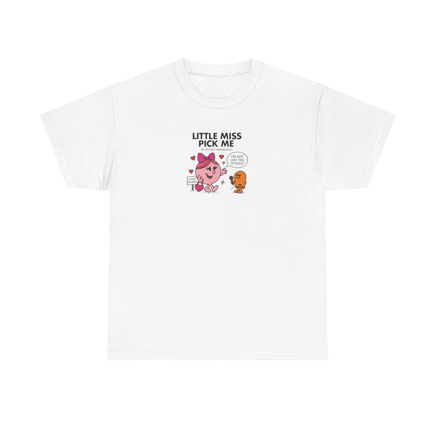 Little Miss Pick Me, Funny Mr Men Cartoon Art T-Shirt