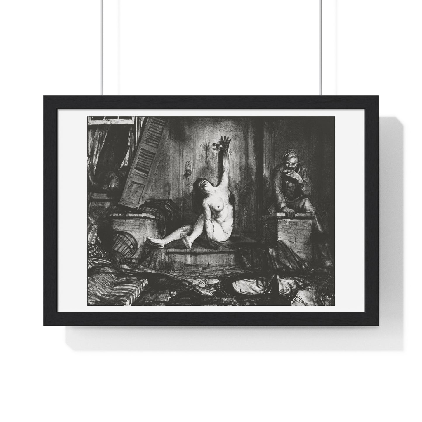 The Cigarette (1918) by George Wesley Bellows, from the Original, Framed Art Print