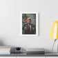 Gangster Donald Trump, Surrealist Art Print on Satin Canvas, Stretched