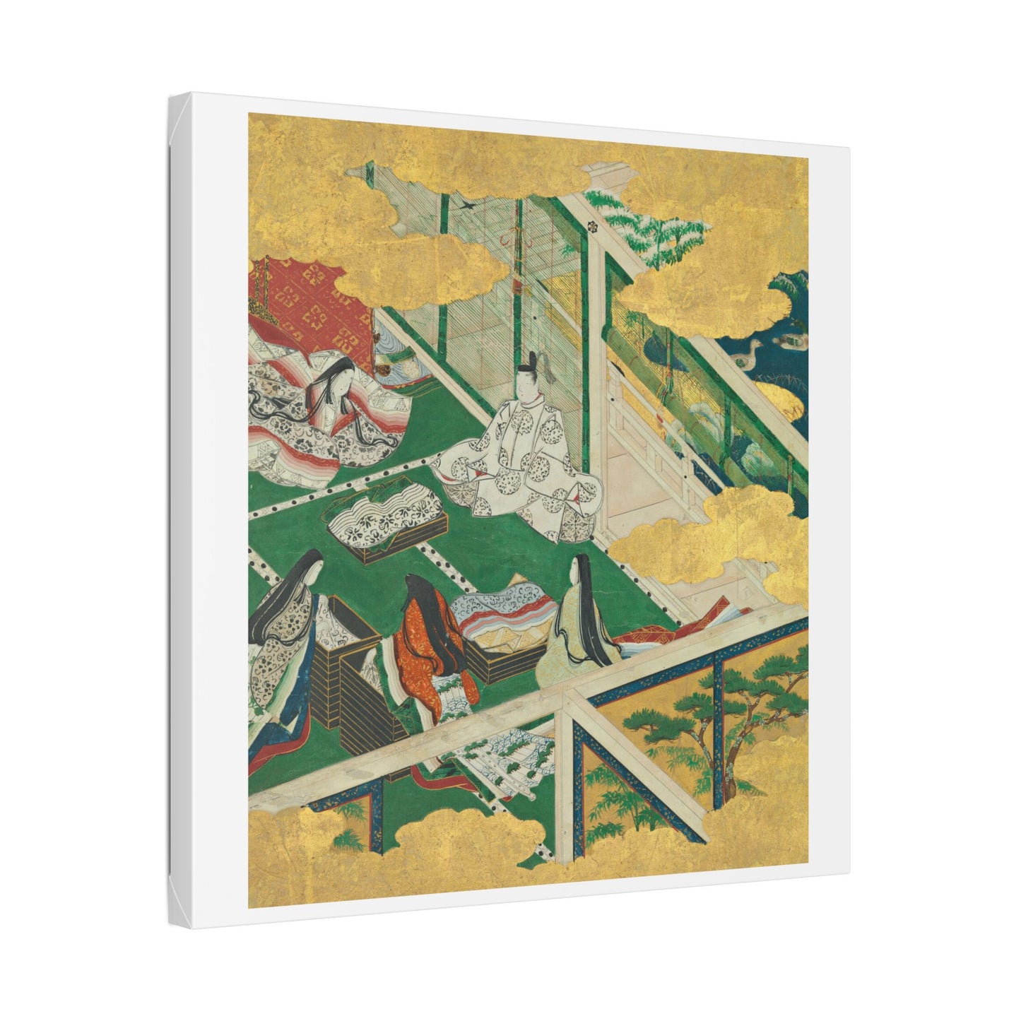 Tamakazura 'A Lovely Garland' from The Tale of Genji by Tosa Mitsuyoshi, Japanese Calligraphy, Canvas Art Print