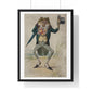 A Toad in Morning Dress, Holding an Umbrella and a Bunch of Flowers, by G Hope Tait (1900) from the Original, Framed Print