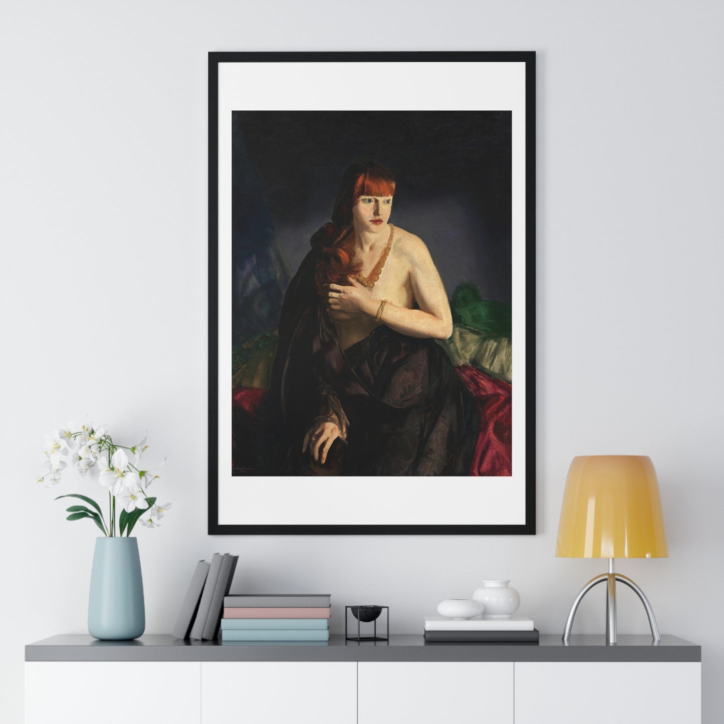 Nude with Red Hair (1920) by George Wesley Bellows, from the Original, Framed Art Print