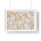 Beige Abstract Relaxing Decor Art, Large Framed Print